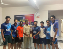 Badminton team becomes champions of E Zone