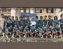 Vidya Men's Football Team Runners-Up in E-Zone 2026-27