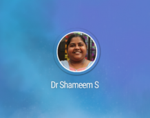 Hearty congratulations to Dr Shameem S