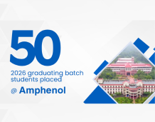 Placement at Amphenol Omni Connect for 2022-26 Batch