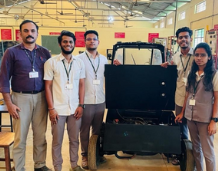ME students develop petrol-electricity hybrid auto