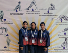 Vidya students represent APJ AKTU at AIU Yoga 25-26 