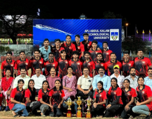 Runner-up position at Inter Collegiate Athletic Meet